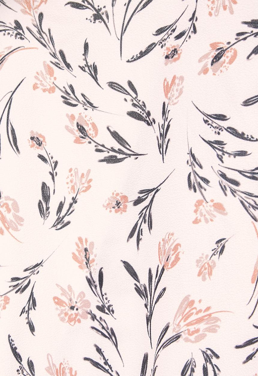 edit - Balloon sleeve wrap blouse - ditsy floral