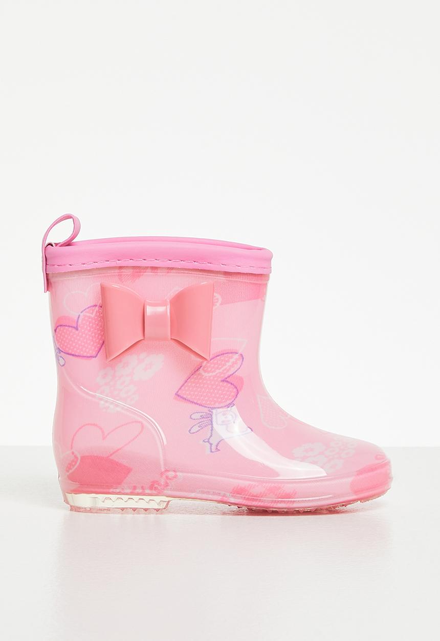 Pop Candy - Girls rainboots with bow - pink