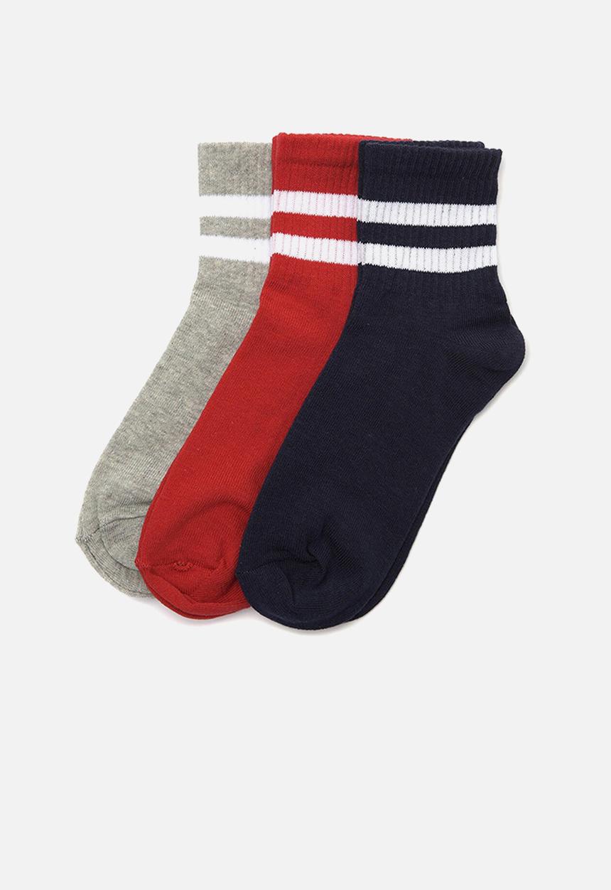 Trendyol - 3 pack sports socks - multi 