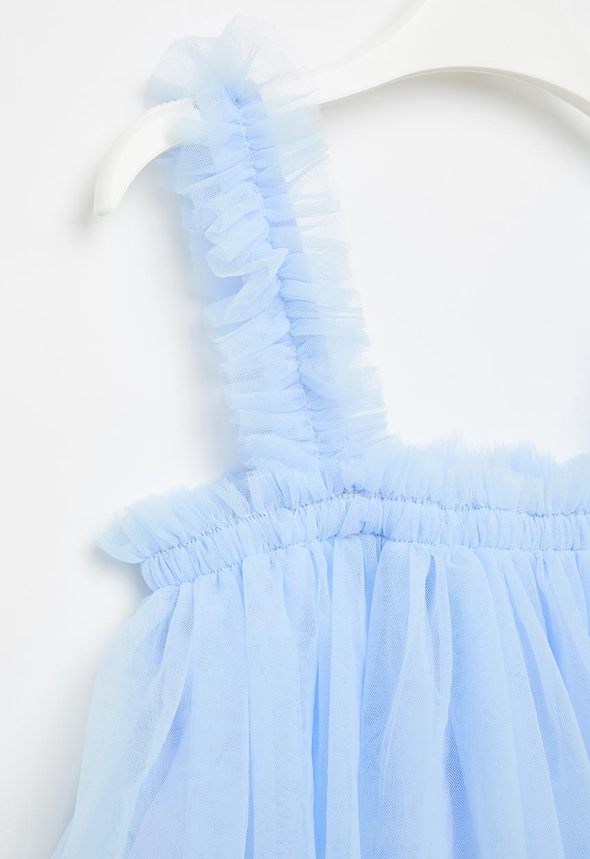Pop Candy - Girls mesh dress - blue