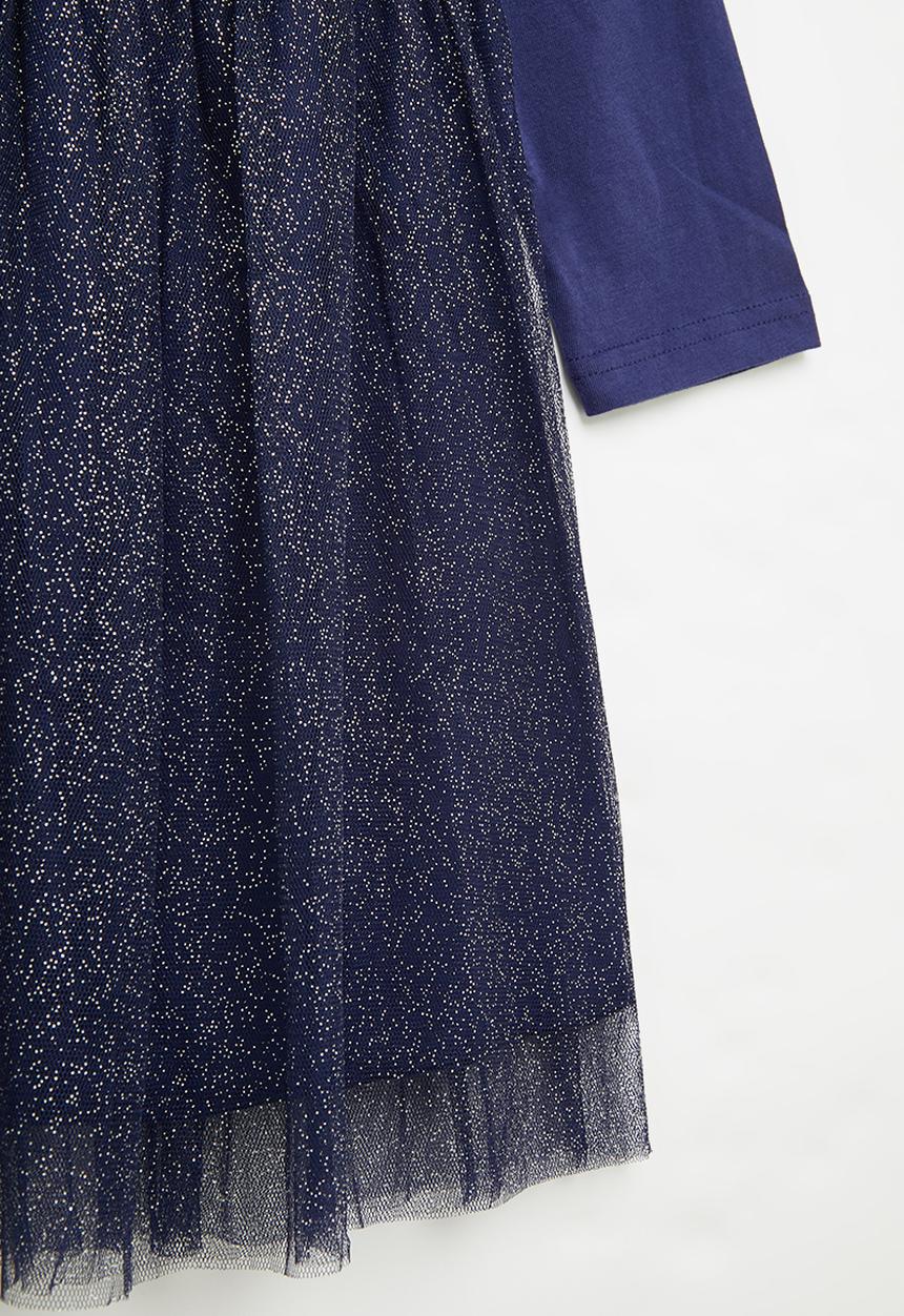 Pop Candy - Girls star tutu dress - navy