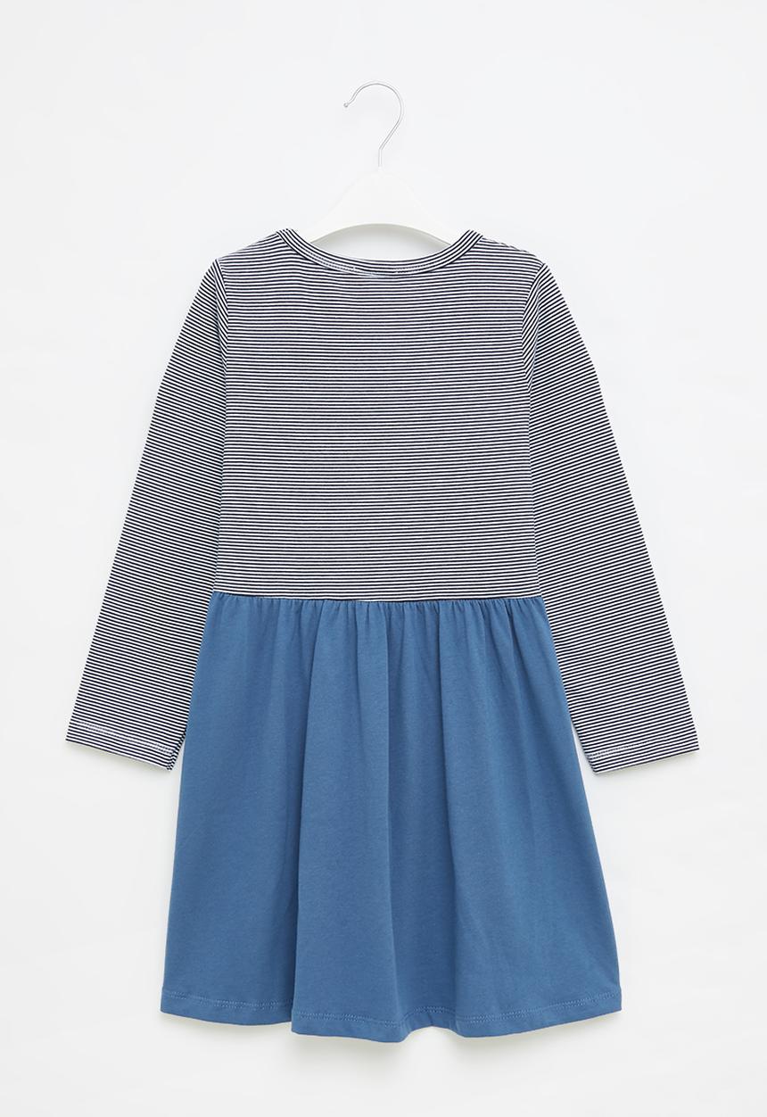 Pop Candy - Girls rainbow dress - navy