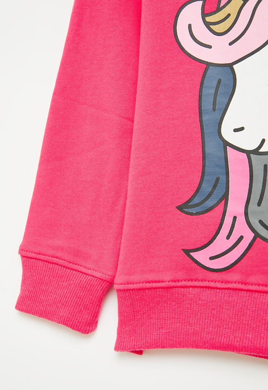 Pop Candy - Girls unicorn sweatshirt - hot pink