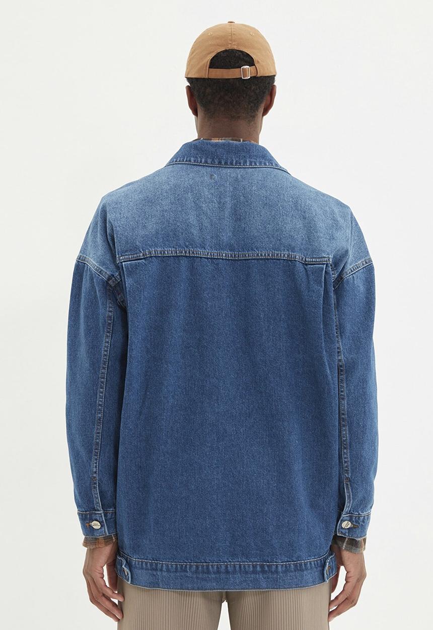 Trendyol - Abrasion detailed jacket - indigo