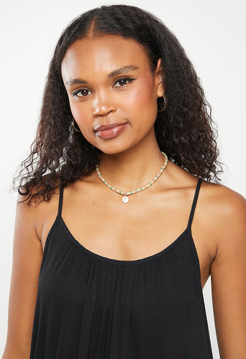 Missguided - Tiered cami midi smock dress - black