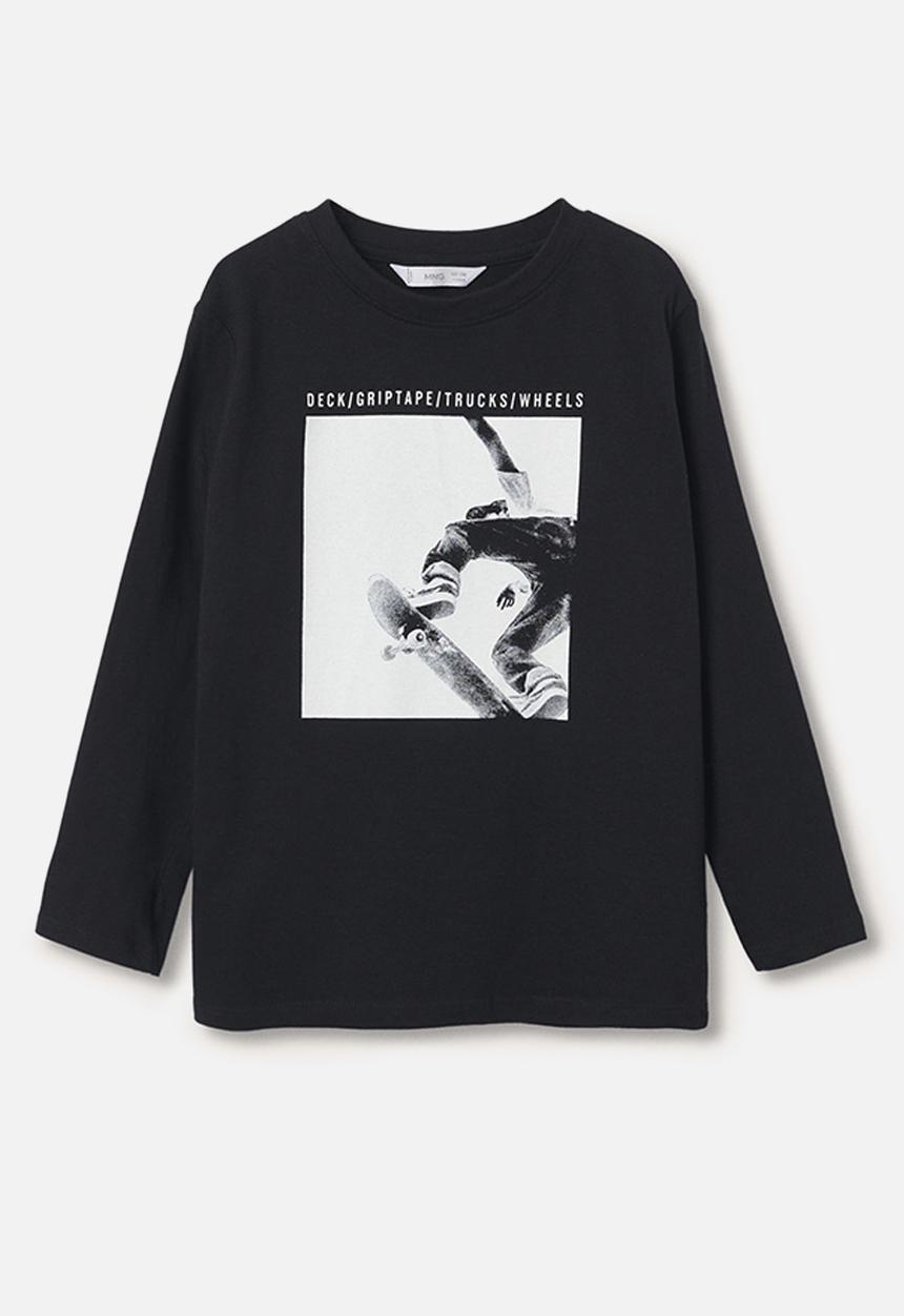 MANGO - T-shirt wheels - black
