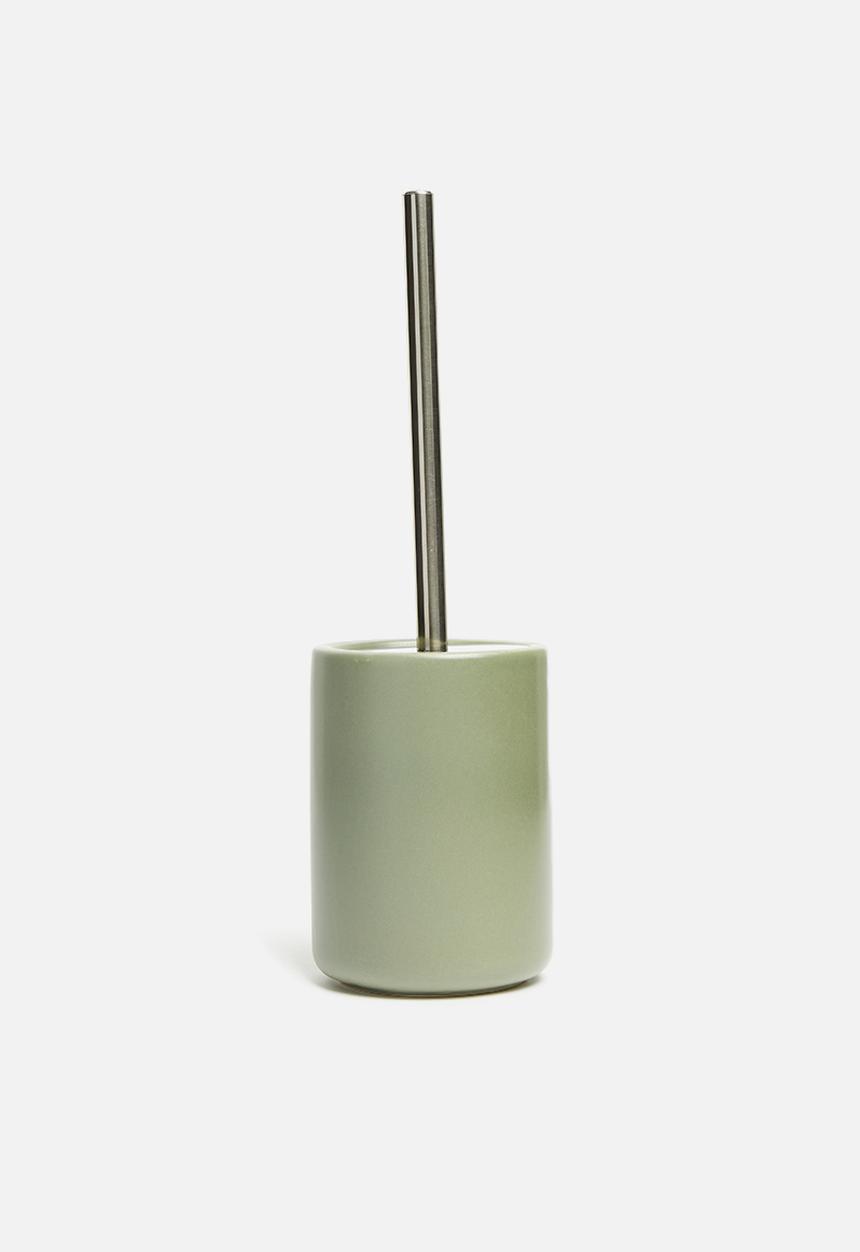 Bathroom Solutions - Dolomite toilet brush holder - green