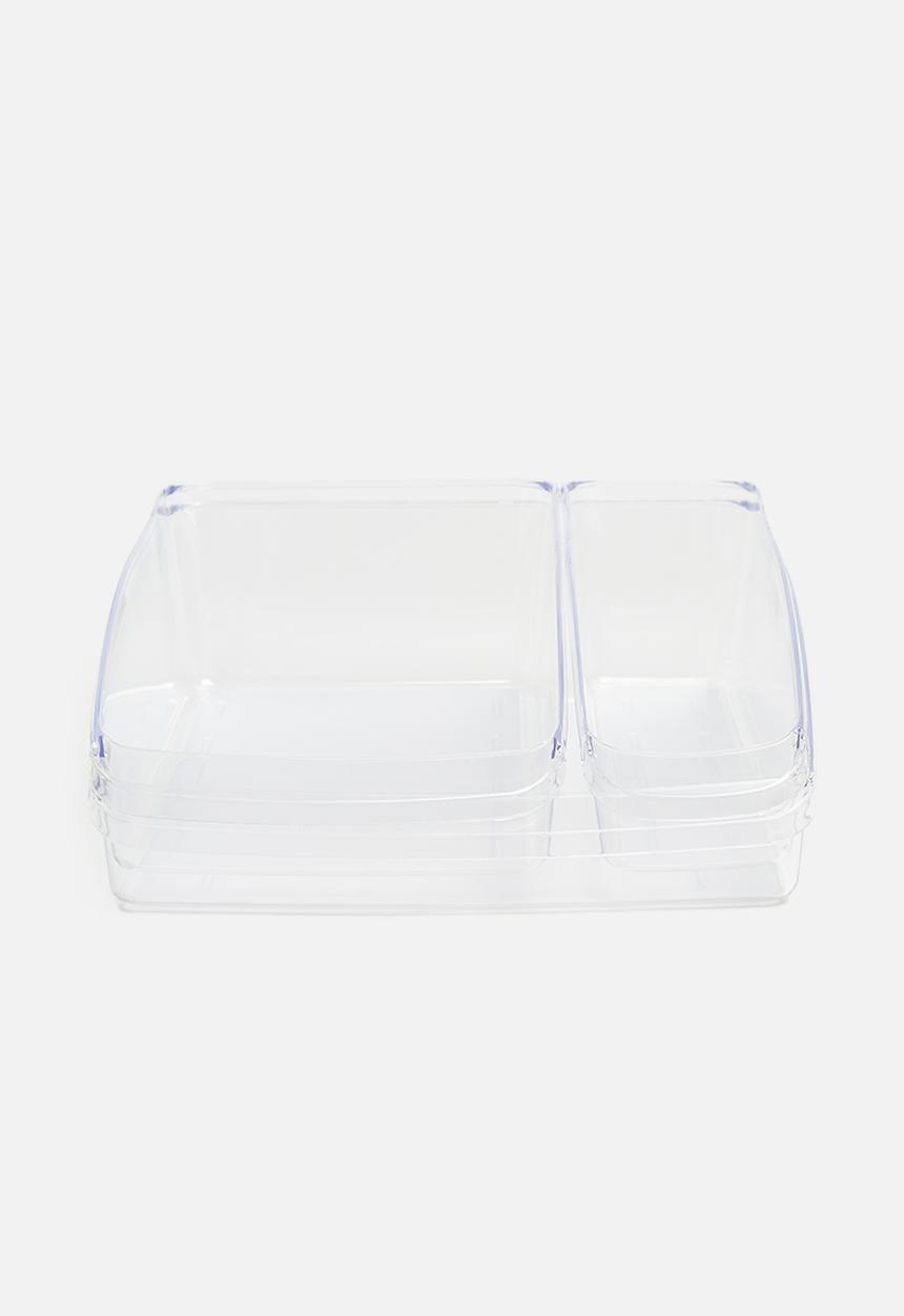 Storage Solutions - Fridge organiser set of 3 - clear
