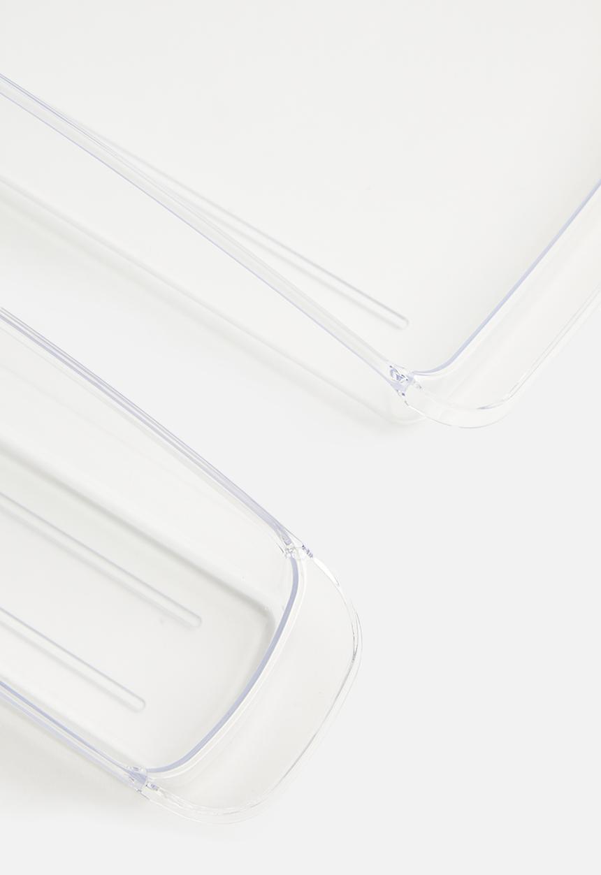 Storage Solutions - Fridge organiser set of 3 - clear