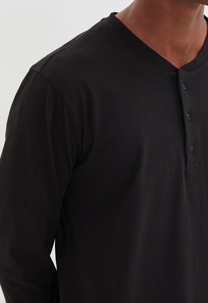 Trendyol - Check pants sleep set - black