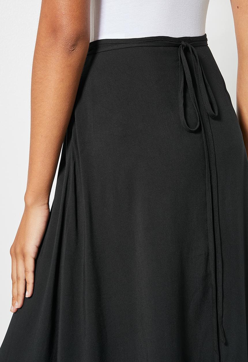 Superbalist - Easy wrap skirt - black