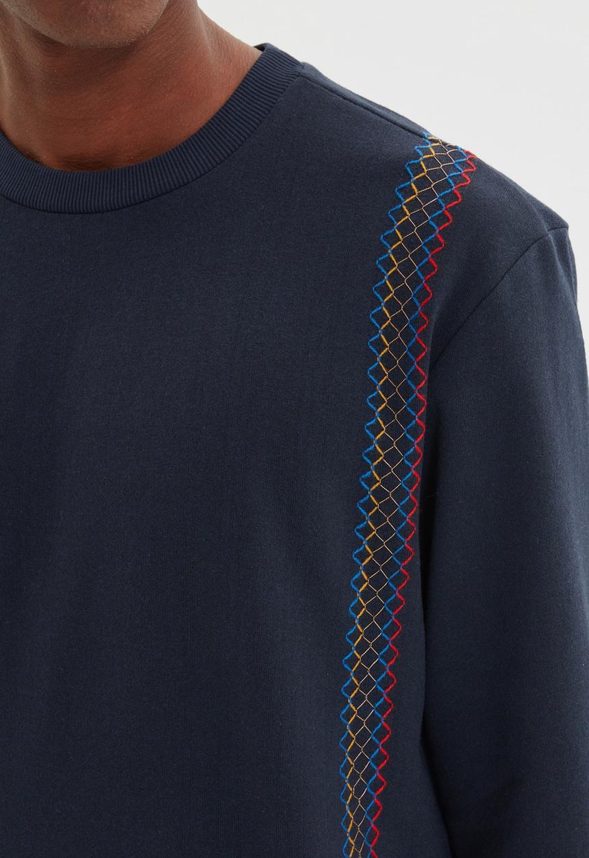 Trendyol - Patterned sweater - navy