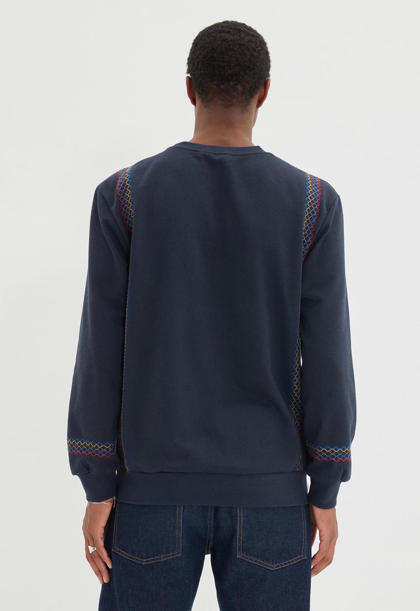 Trendyol - Patterned sweater - navy