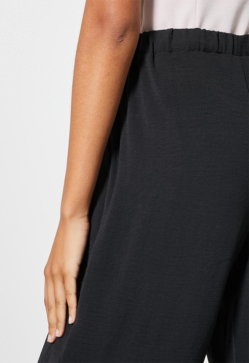 Superbalist - Wide leg pull on pants - black