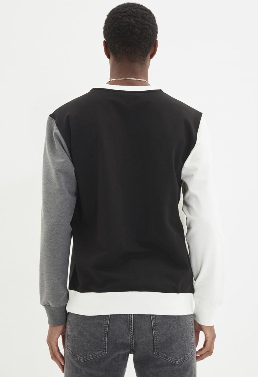 Trendyol - Colour block sweater - black