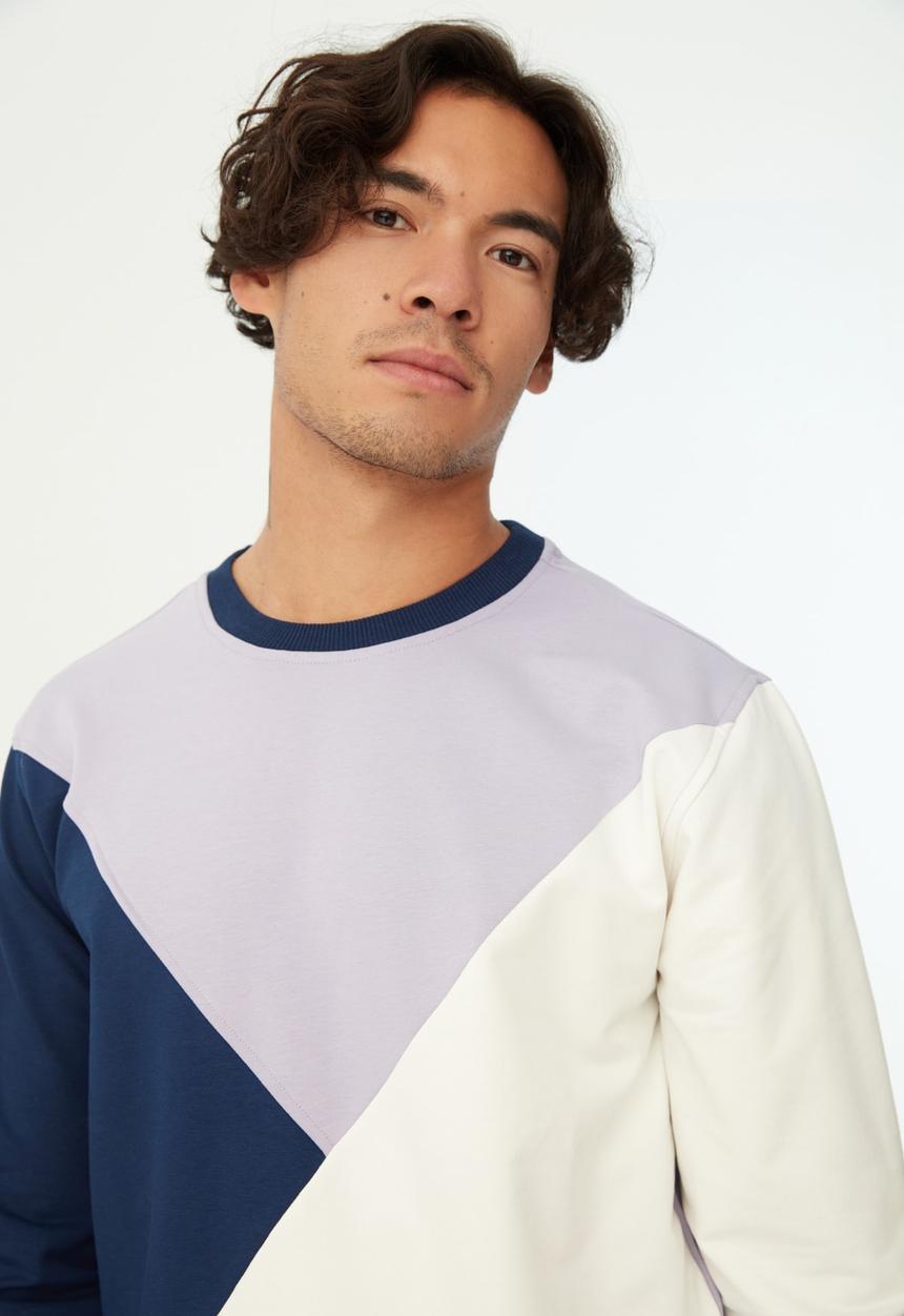 Trendyol - Colour block sweater - lilac