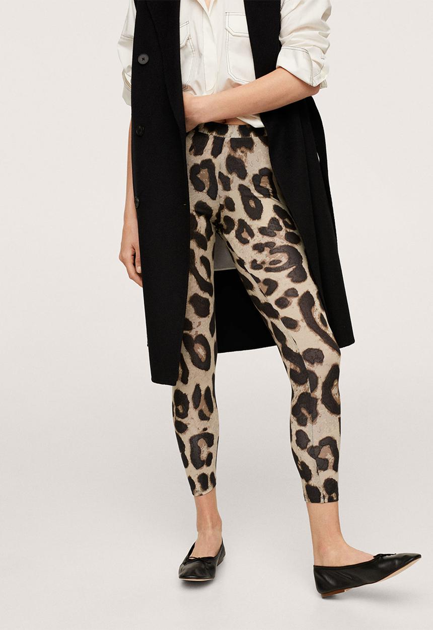 MANGO - Leggings albana - brown