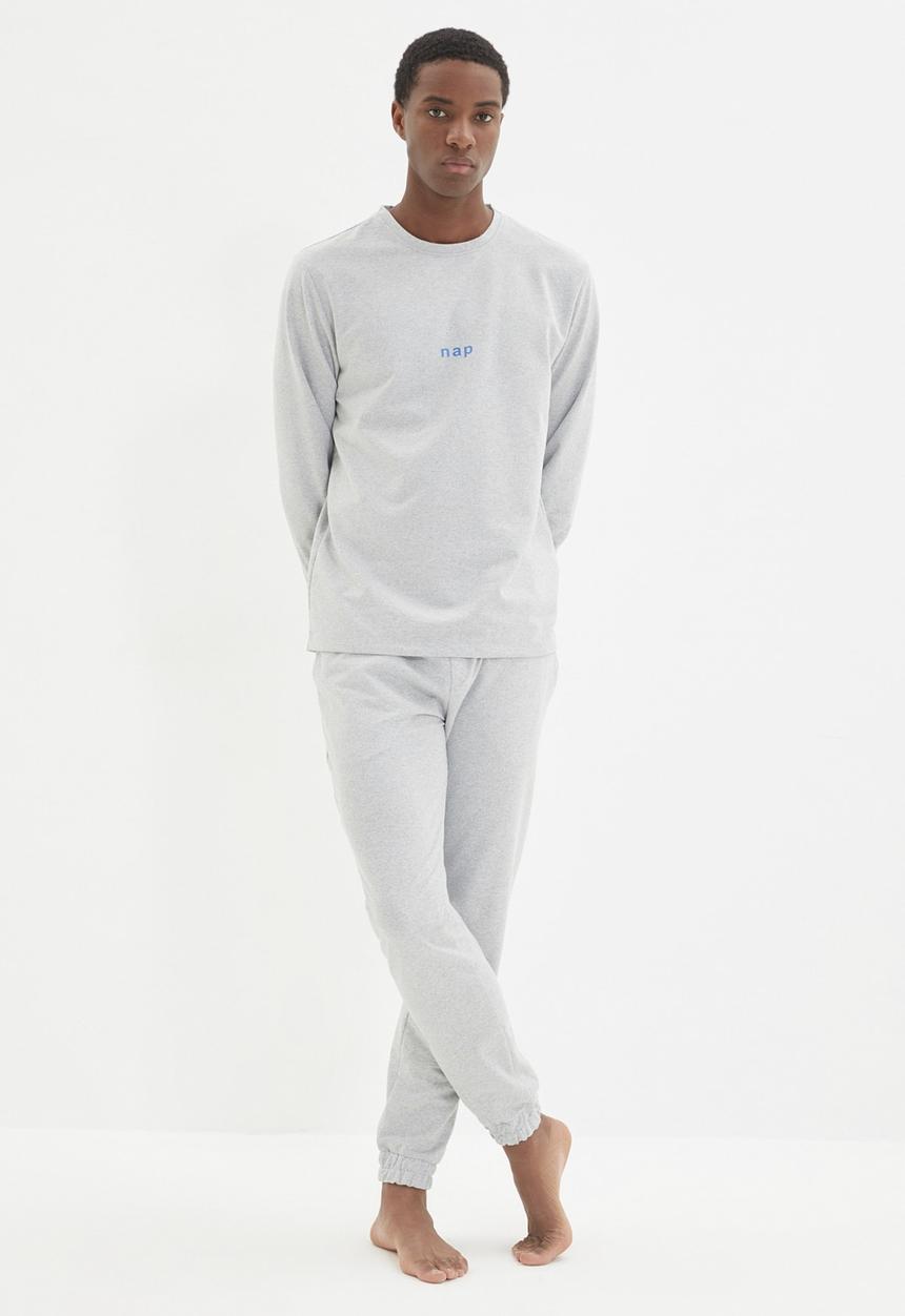 Trendyol - Long sleeve top & pants sleep set - grey