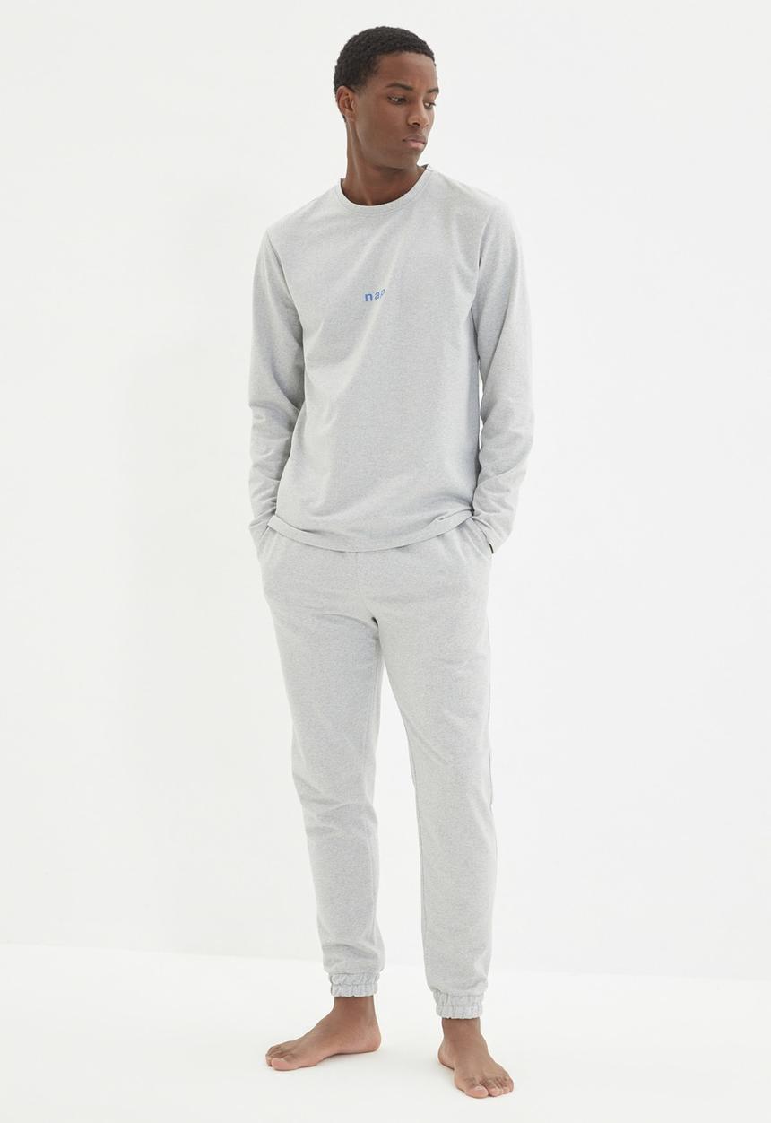 Trendyol - Long sleeve top & pants sleep set - grey