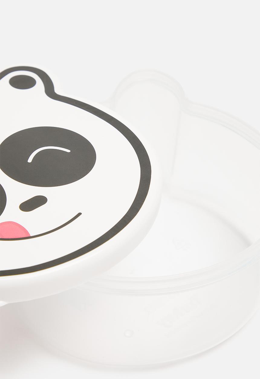 H&S - Panda snack box set of 4 - black & white