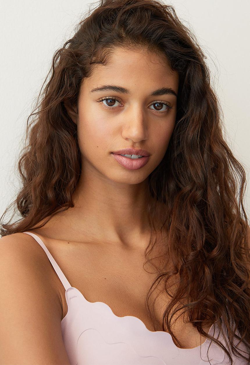 MANGO - Swimsuit wavy - lilac