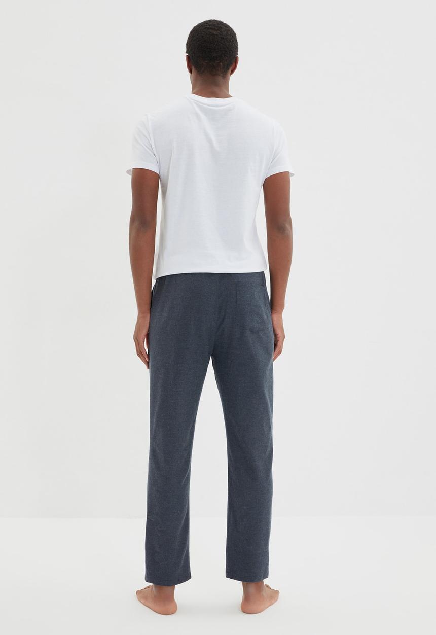 Trendyol - Plain sleep pants - navy & white