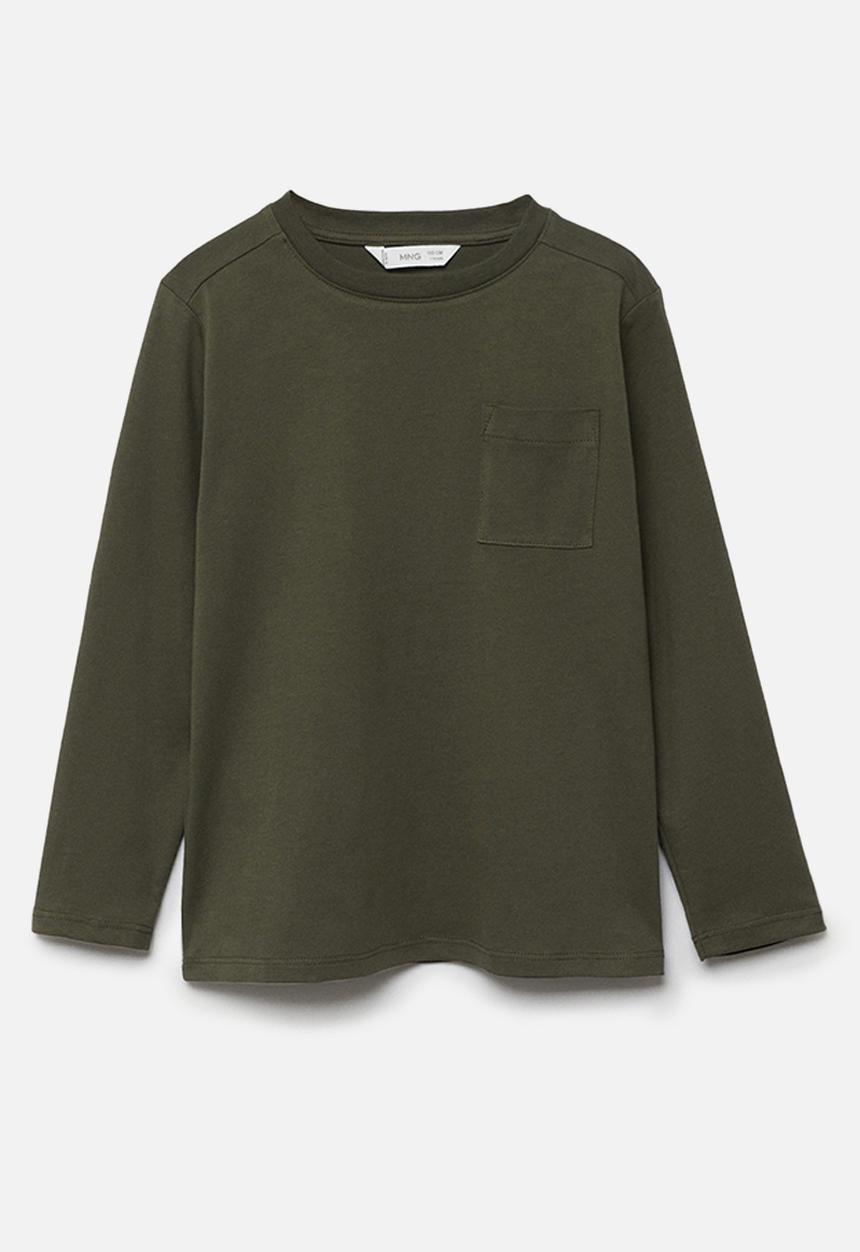 MANGO - T-shirt basica 1 - beige/khaki