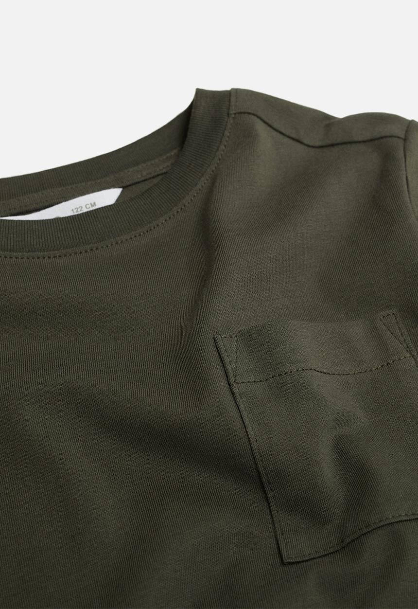 MANGO - T-shirt basica 1 - beige/khaki