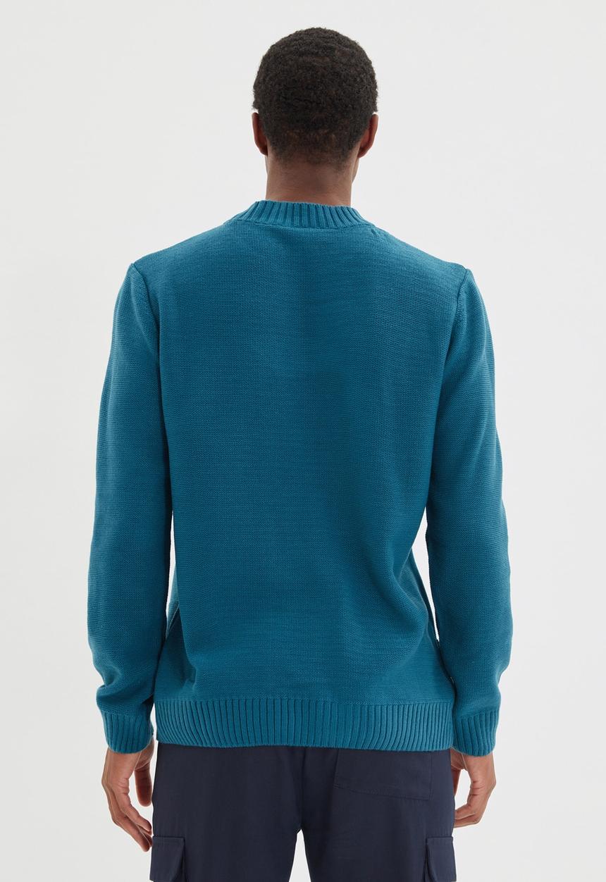 Trendyol - Textured knit - petrol
