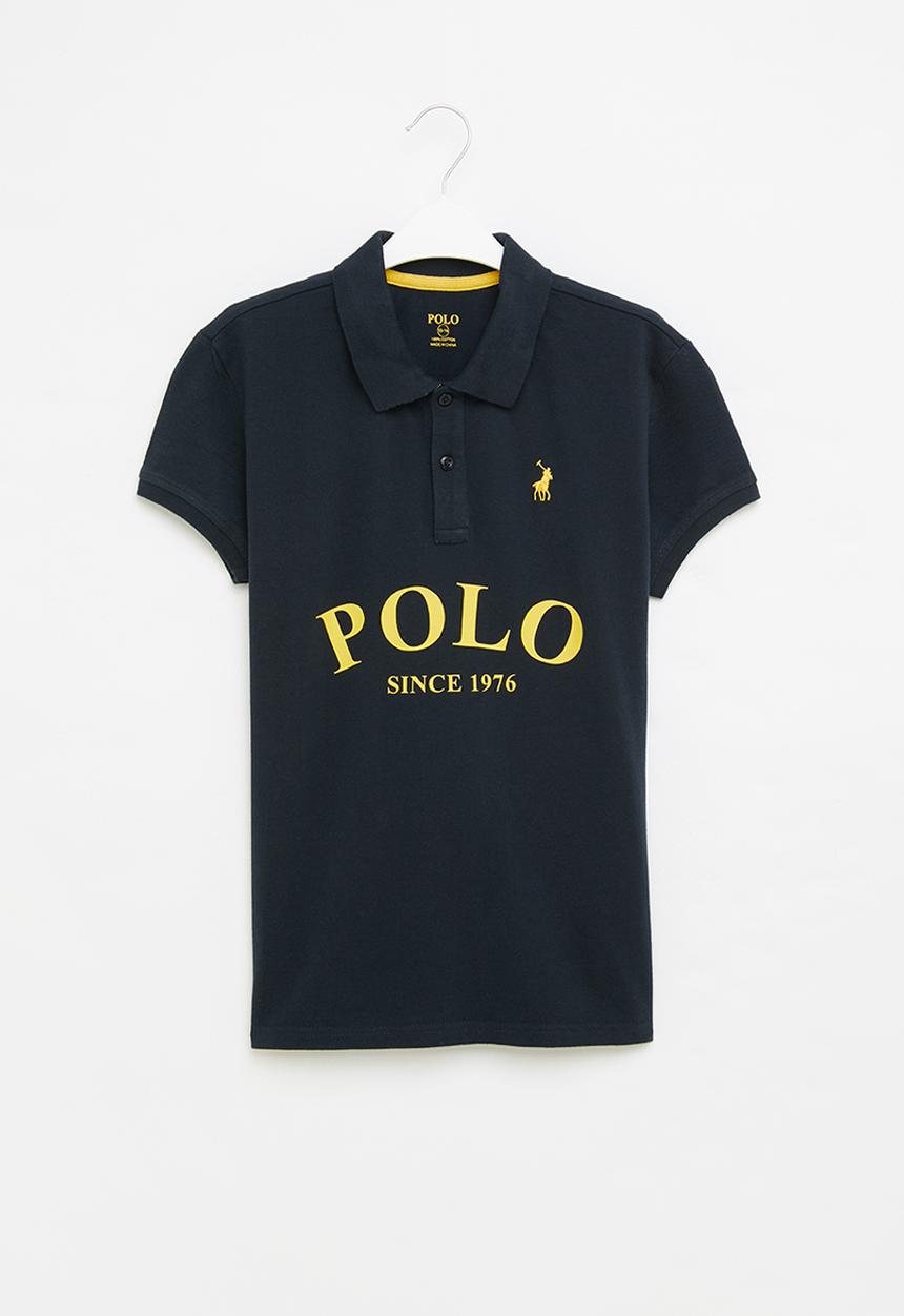 POLO - Boys justin printed ss golfer - navy