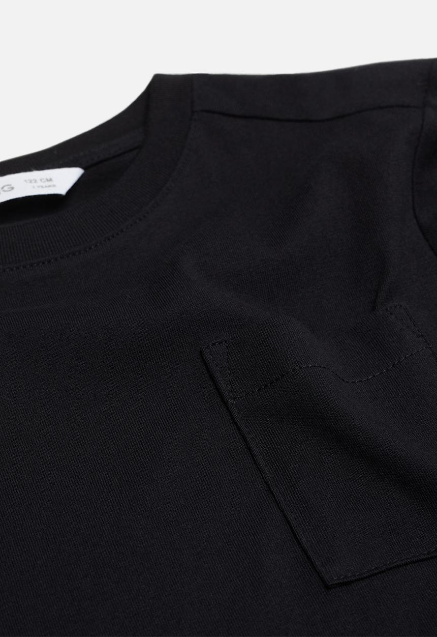 MANGO - T-shirt basicat 1 - black