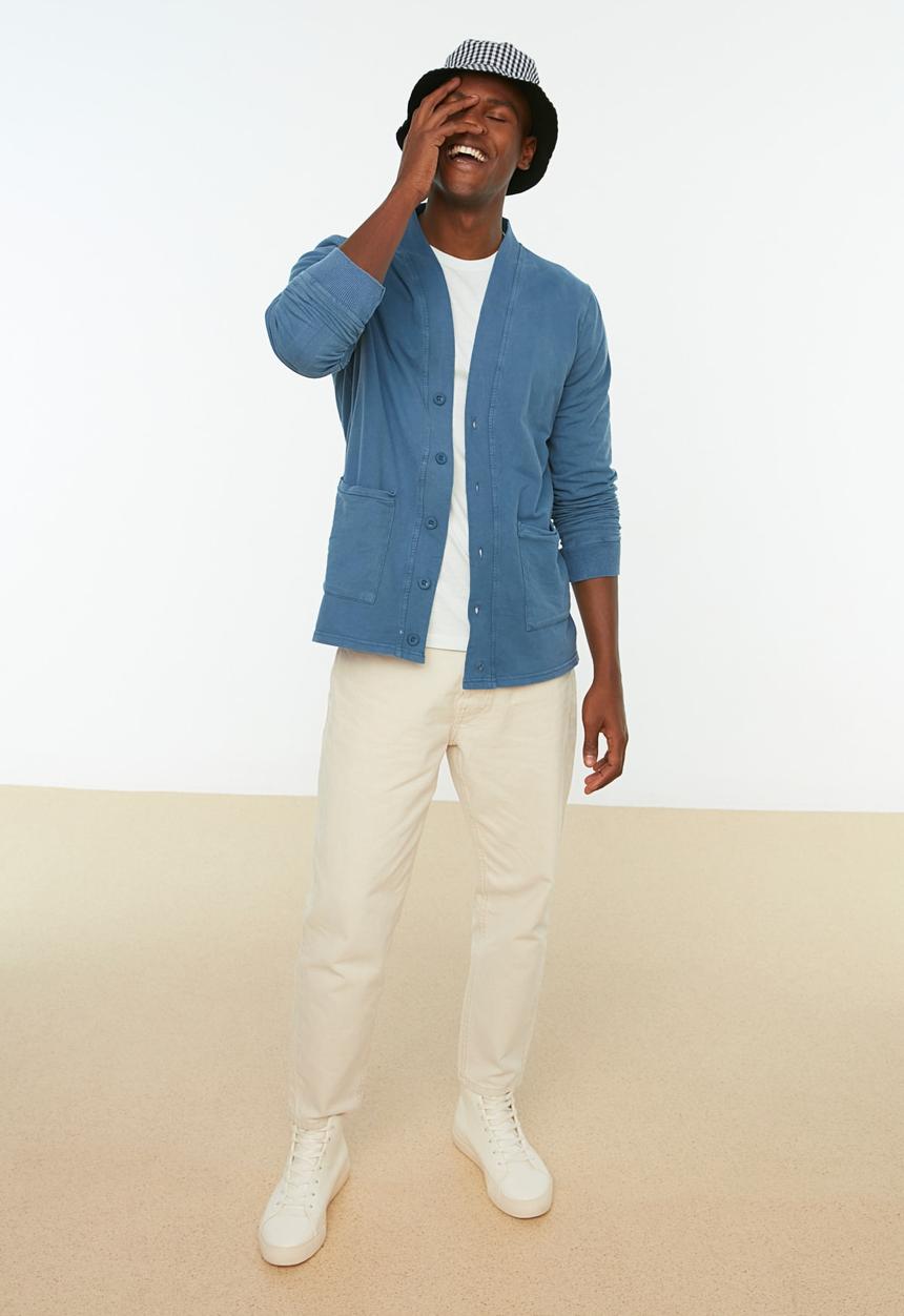 Trendyol - Pocket detail cardigan - indigo