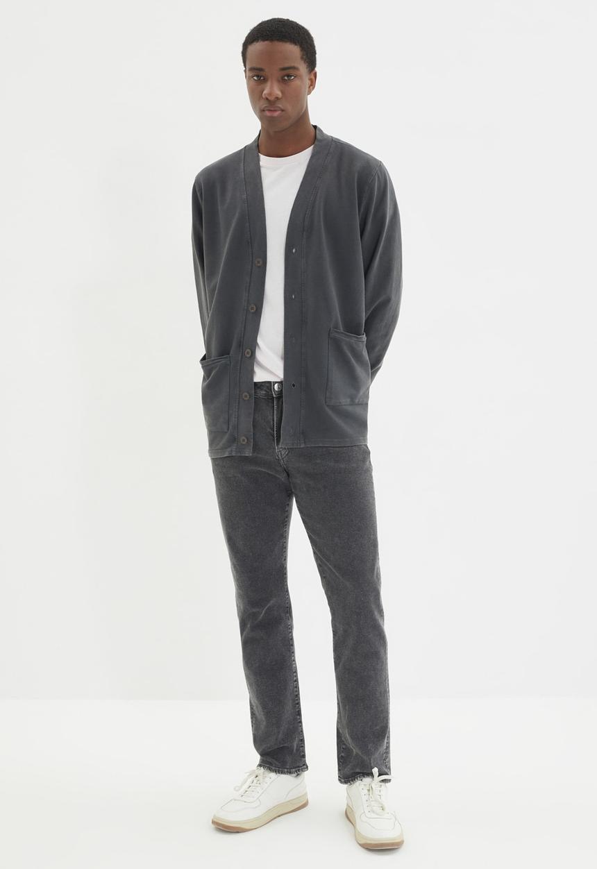 Trendyol - Pocket detail cardigan - anthracite