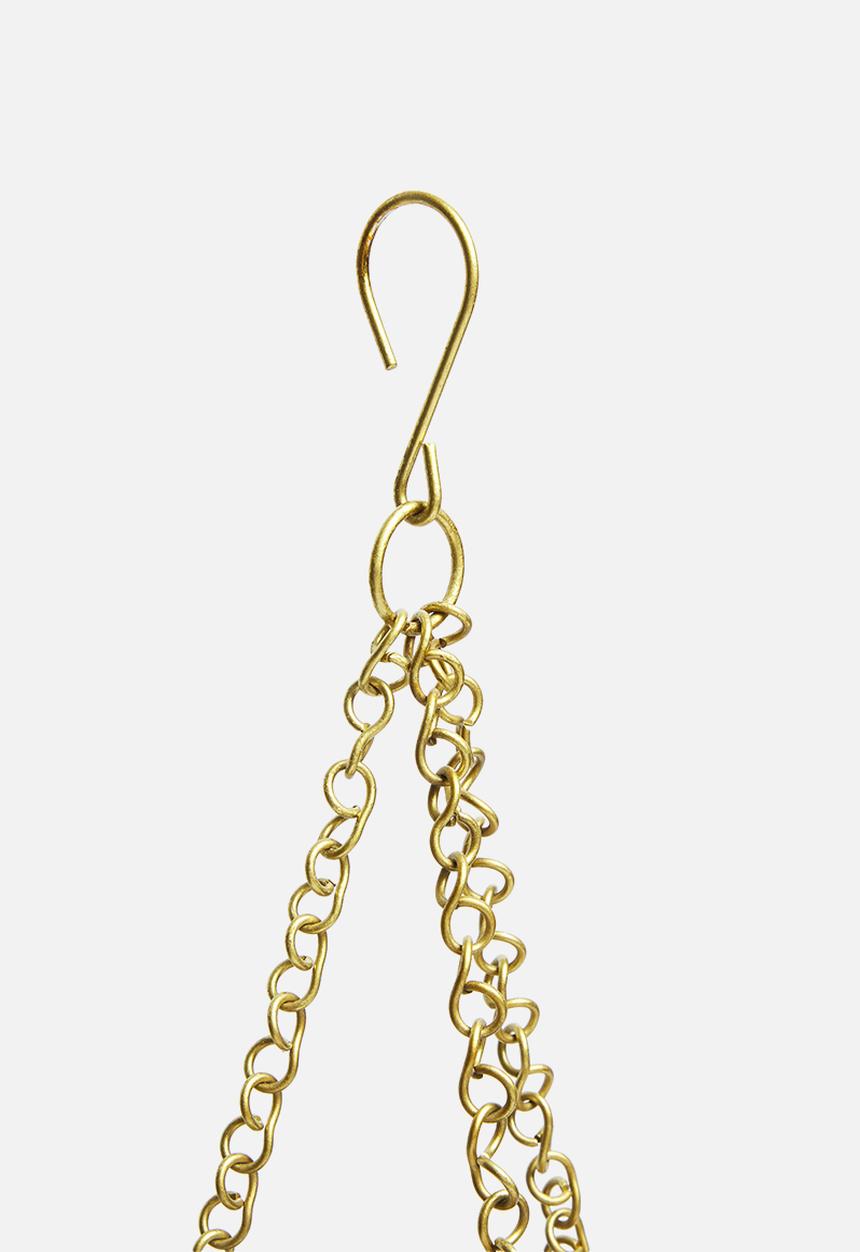 H&S - Flowerpot hang set of 2 - gold