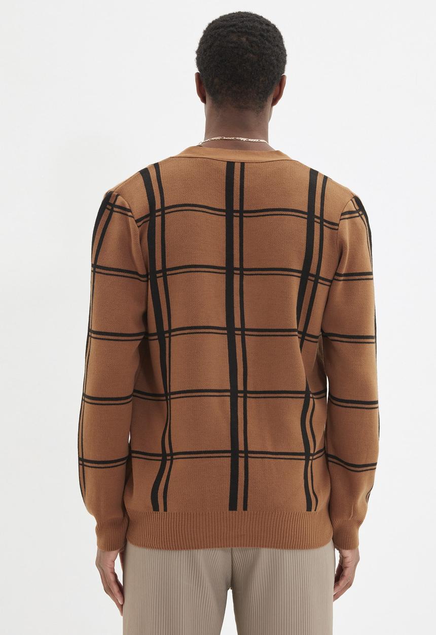 Trendyol - Stripe cardigan - camel