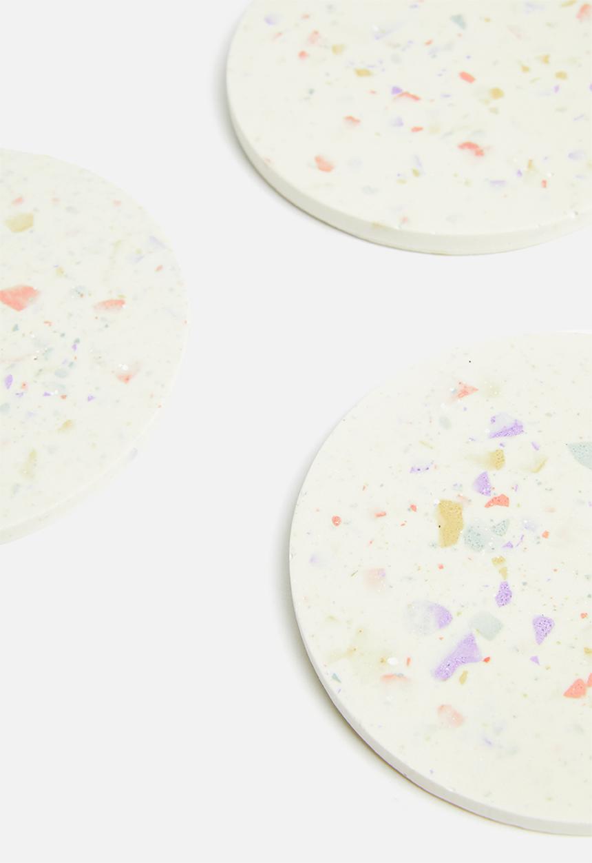 Terrazzo Home - Set of 4 coasters - confetti
