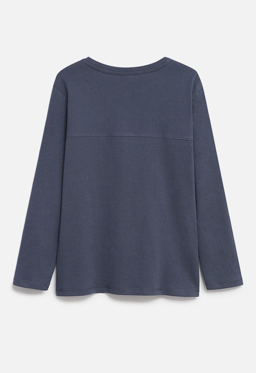 MANGO - T-shirt lynx - medium blue