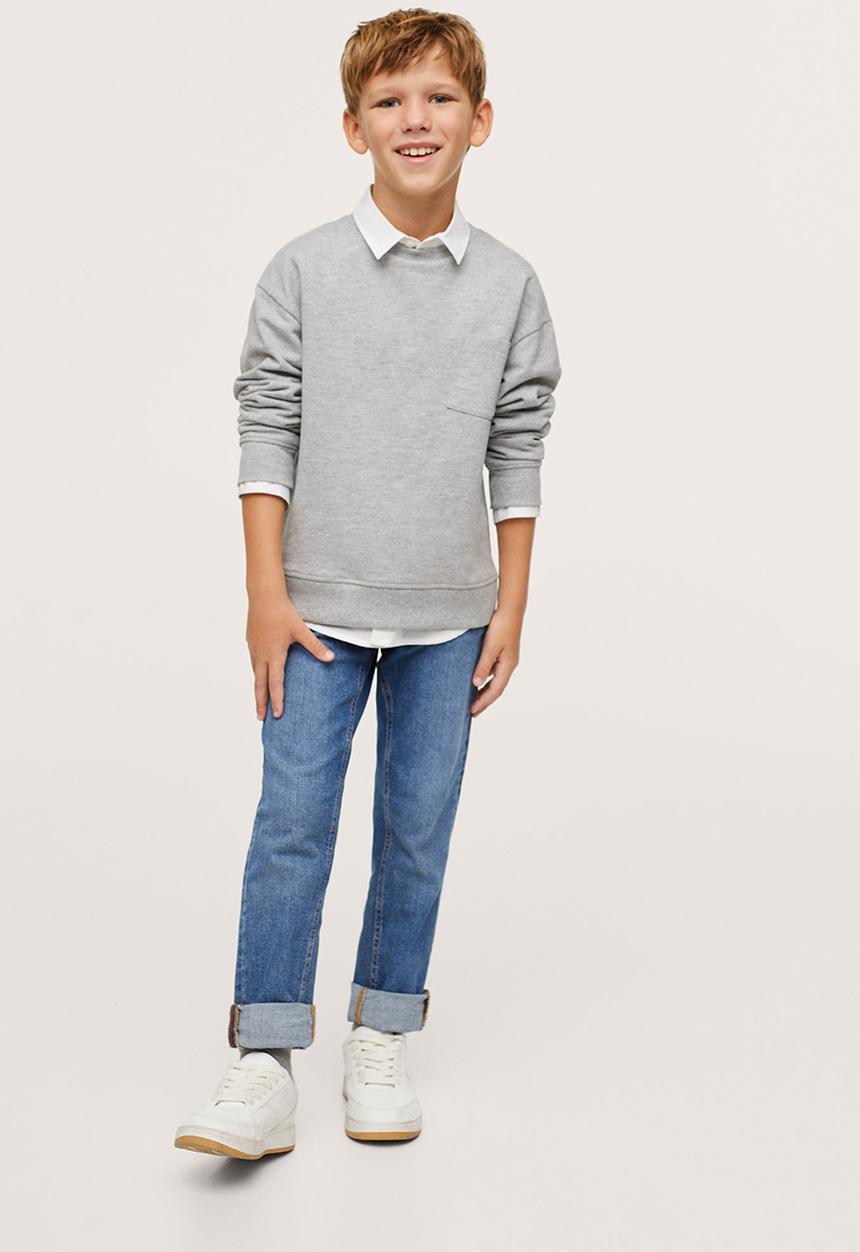 MANGO - Sweatshirt crew - medium grey