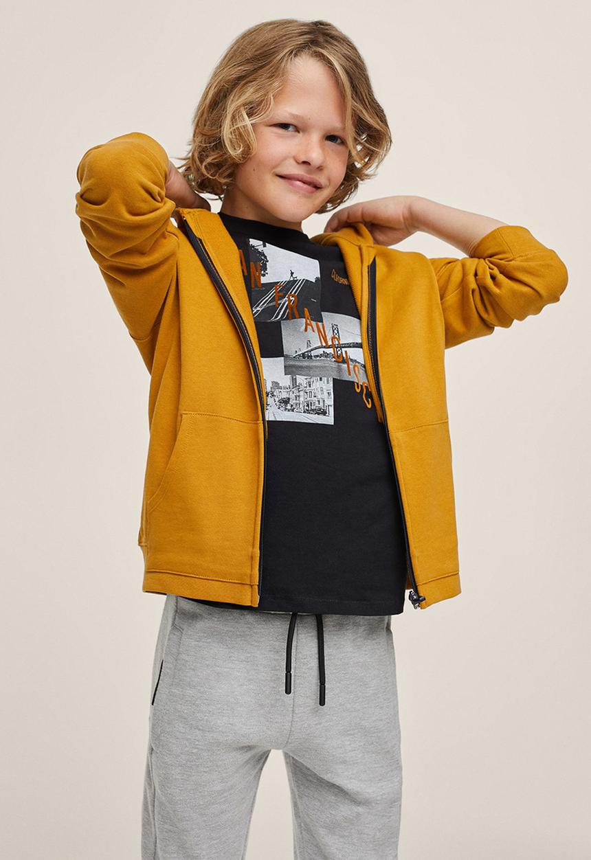 MANGO - Sweatshirt francia 8 - medium yellow