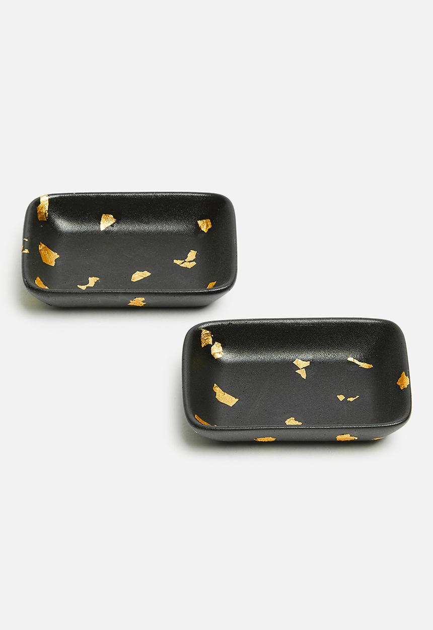 Terrazzo Home - Tinket sets - black & gold
