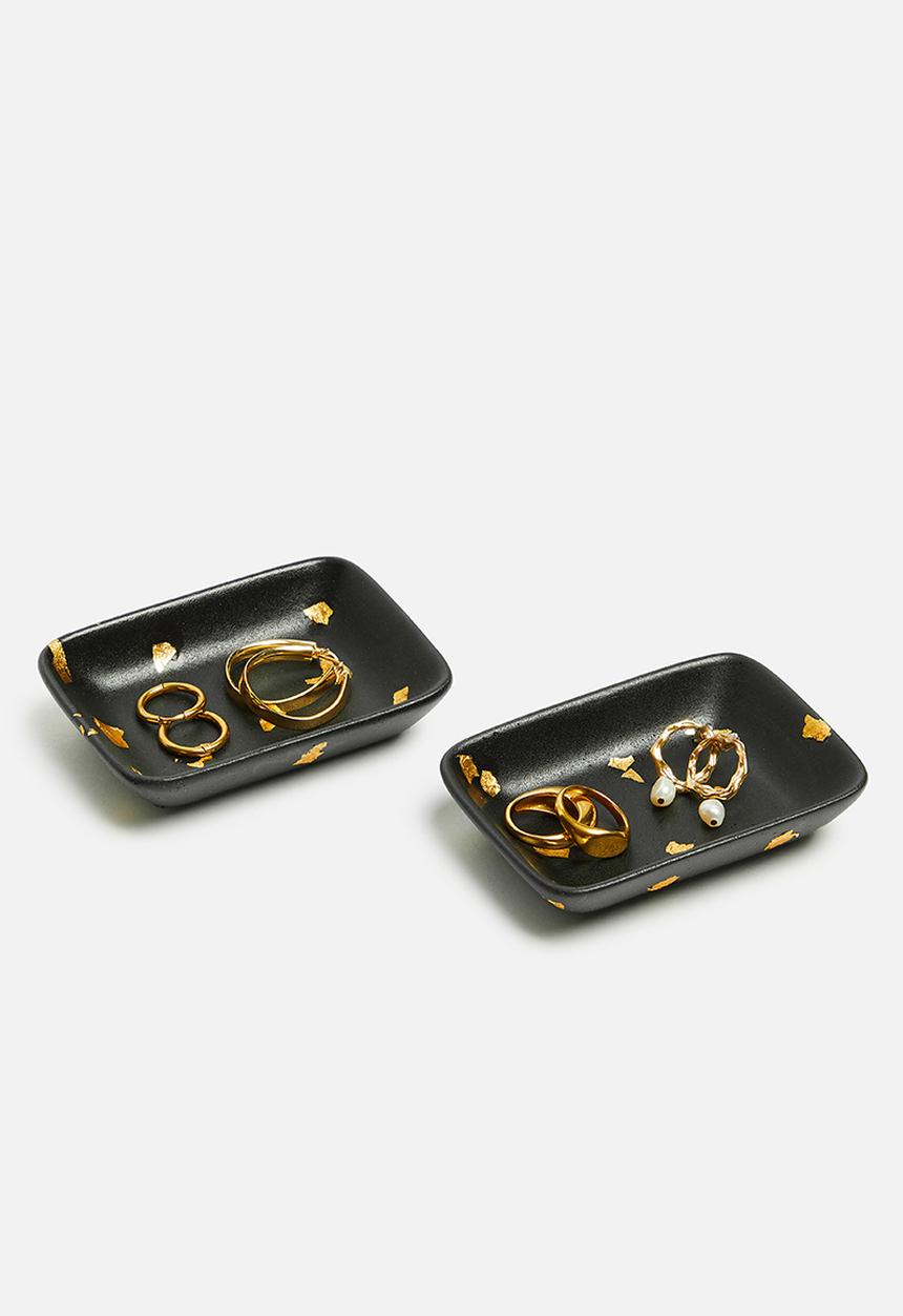 Terrazzo Home - Tinket sets - black & gold