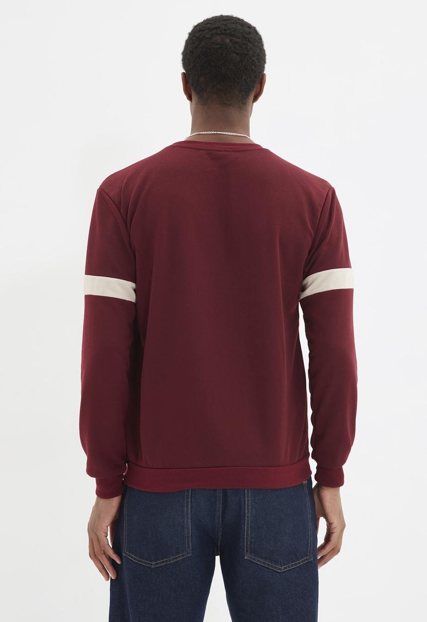 Trendyol - Patterned sweater - burgundy