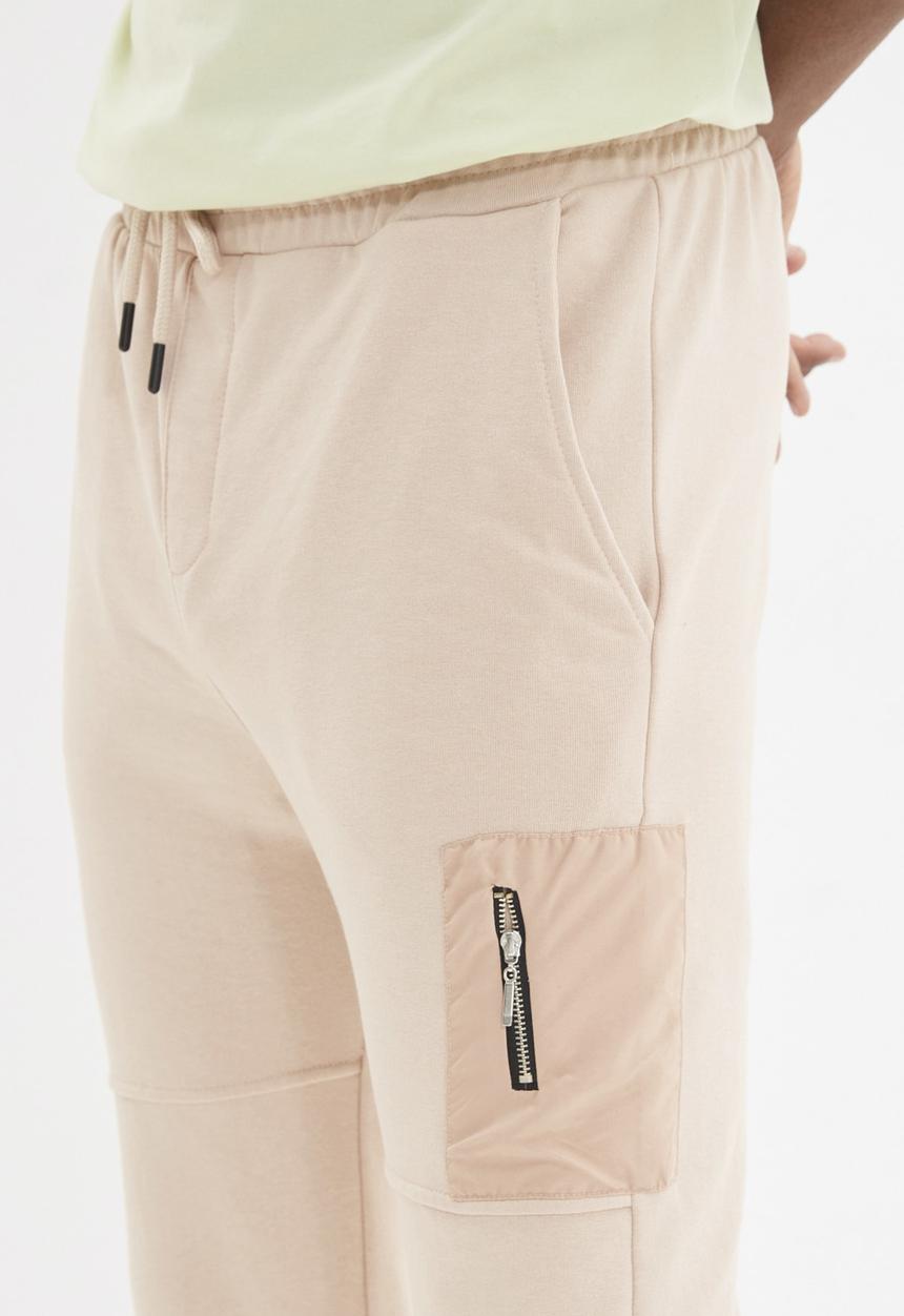 Trendyol - Patch pocket sweatpants - beige