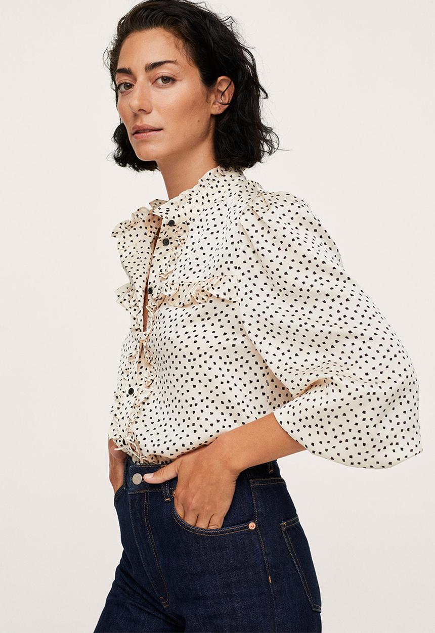 MANGO - Blouse pixie - light pastel yellow