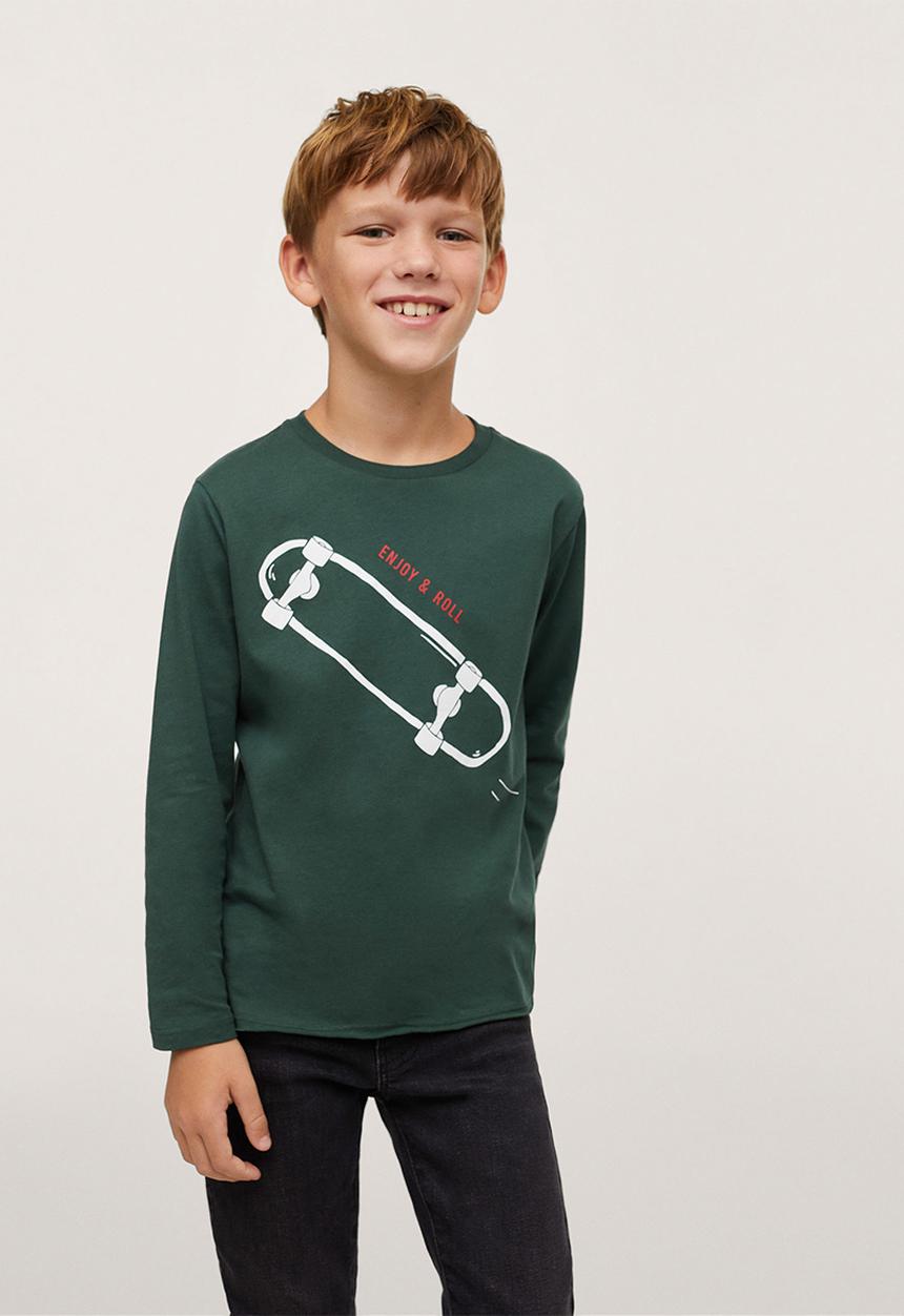 MANGO - T-shirt roll - dark green