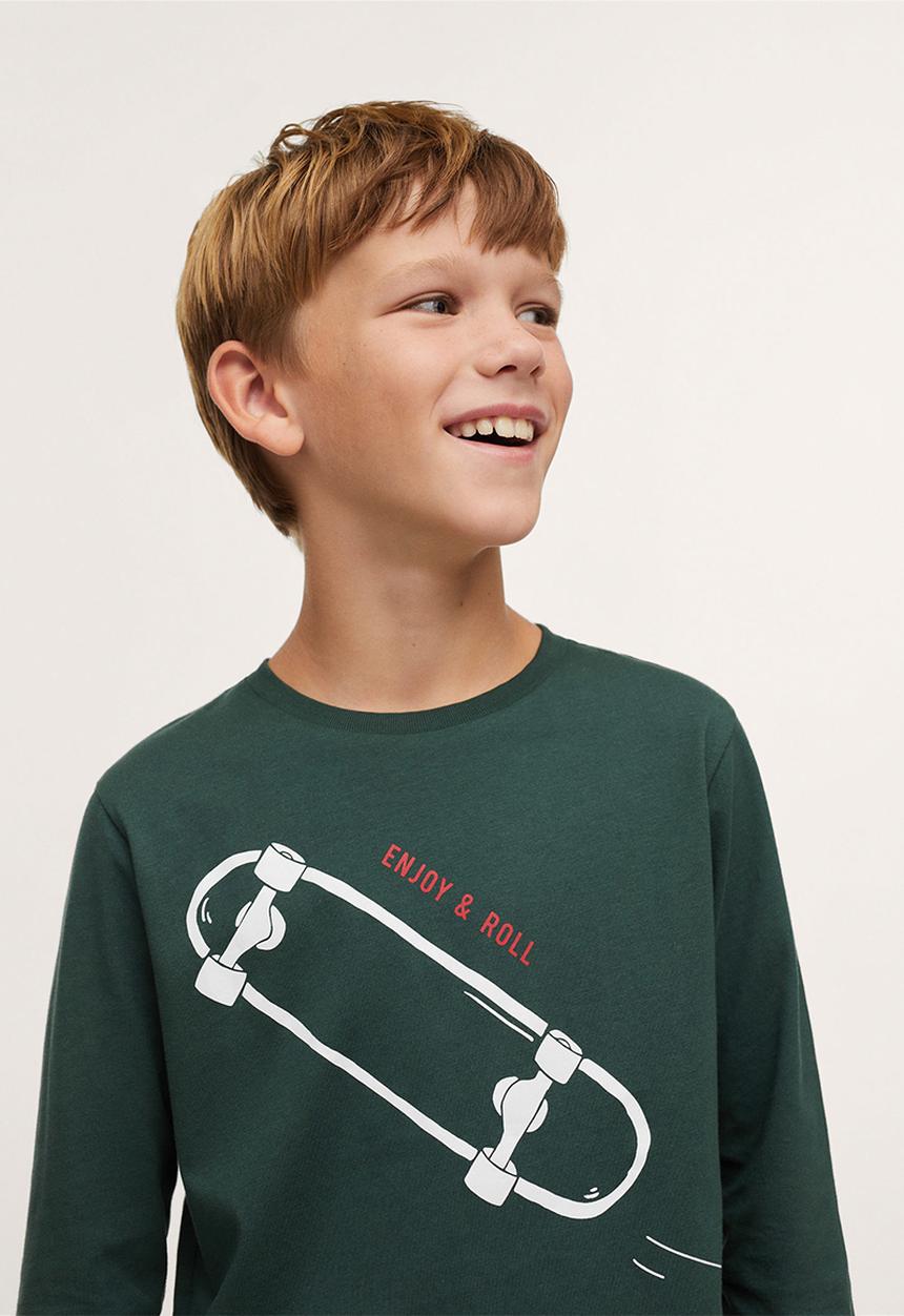 MANGO - T-shirt roll - dark green