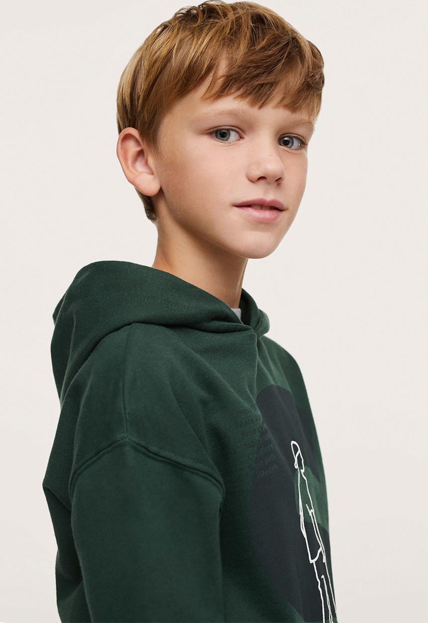 MANGO - Sweatshirt flip - dark green