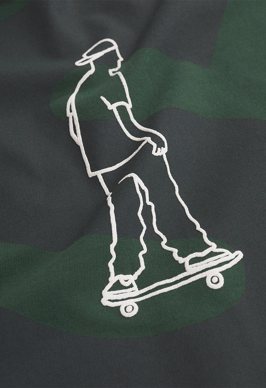 MANGO - Sweatshirt flip - dark green