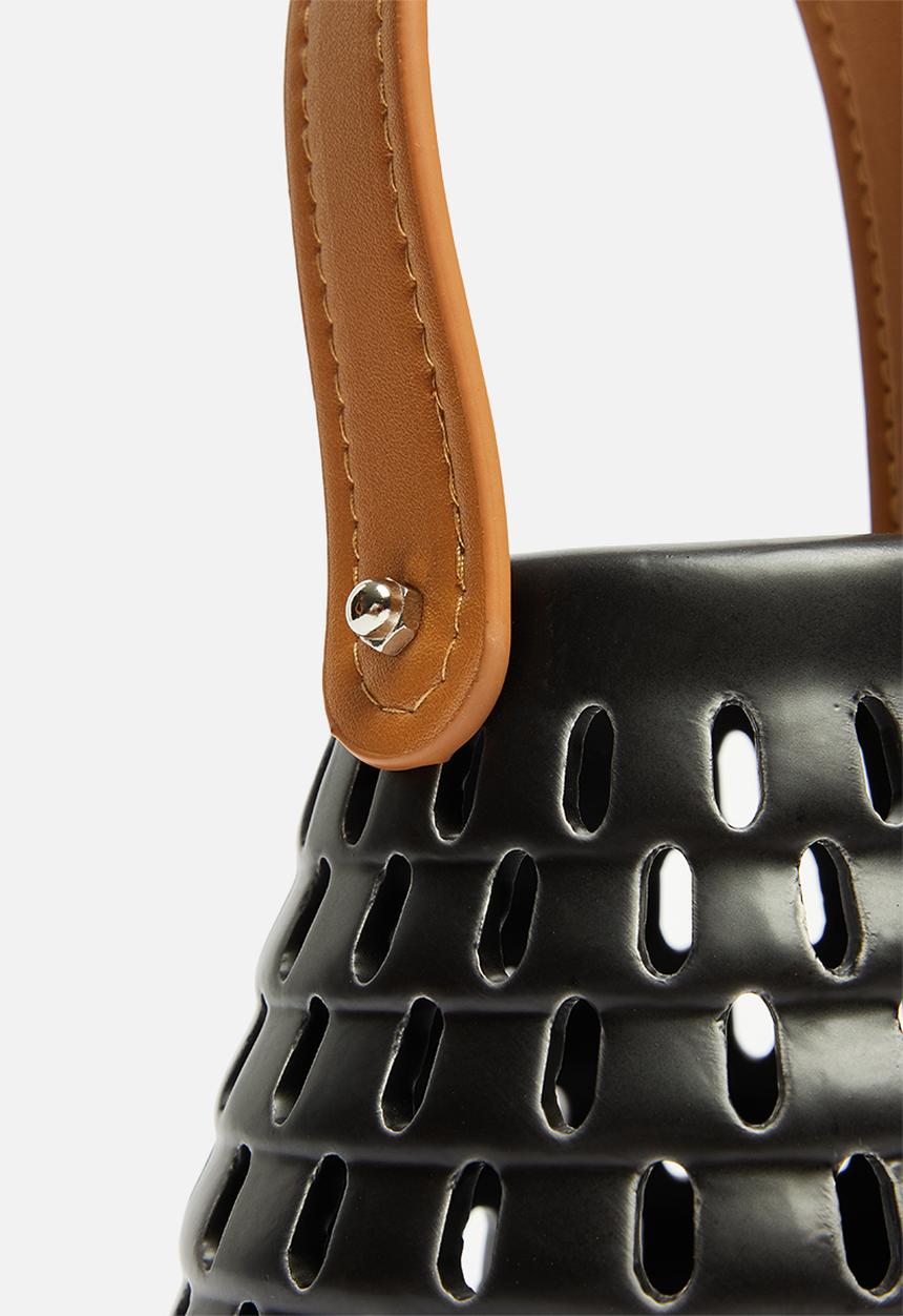 H&S - Ceramic lantern - black