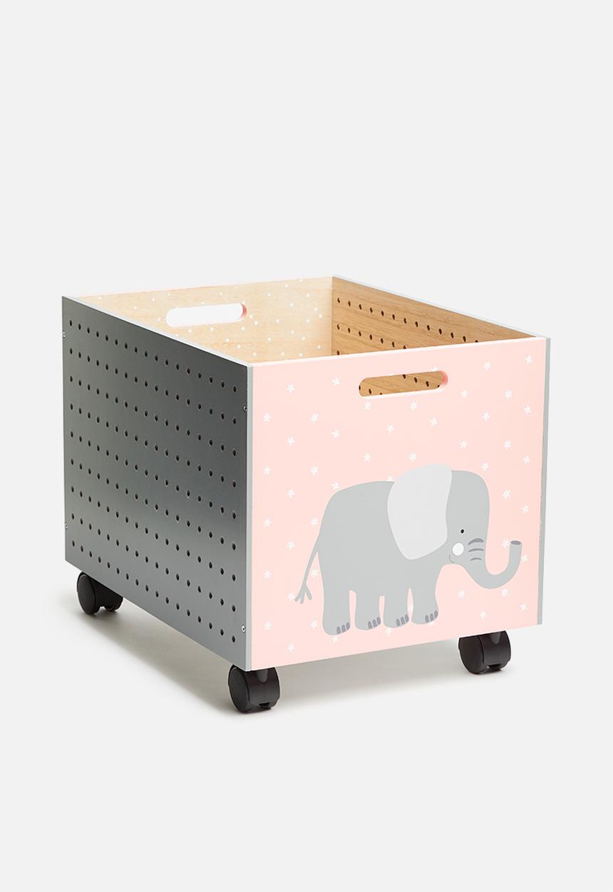 Storage Solutions - Elli wheely toy box - pink